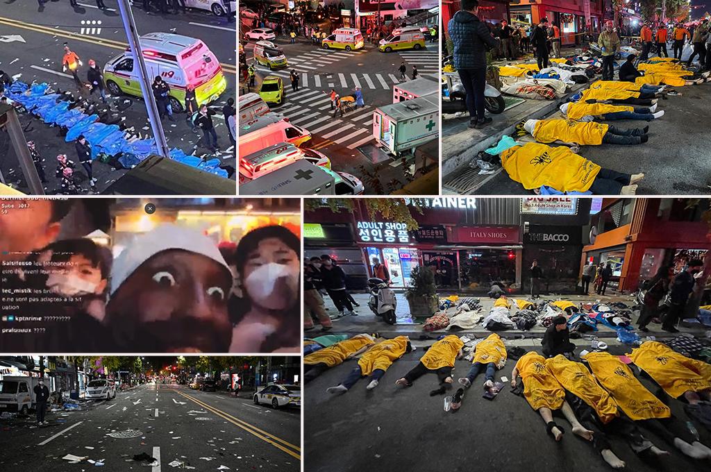Terror en Corea del Sur: las desgarradoras imágenes de la estampida que dejó 151 muertos cuando celebraban Halloween