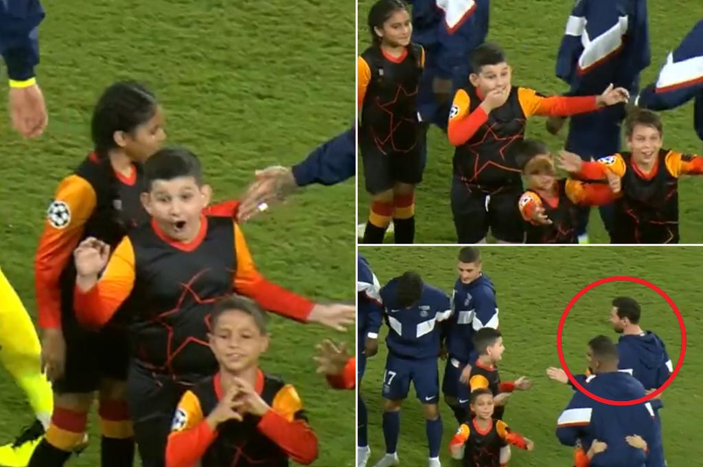 ¡No se lo podían creer! La imperdible reacción de los niños en Israel por conocer a Messi en el Maccabi Haifa-PSG