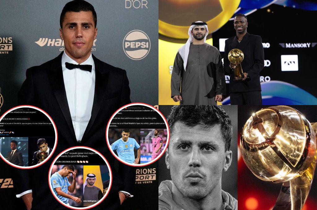 “Hipocresía” “poca humildad del Balón de Oro”: así reaccionan en redes a la ausencia de Rodri en los premios Globe Soccer Awards