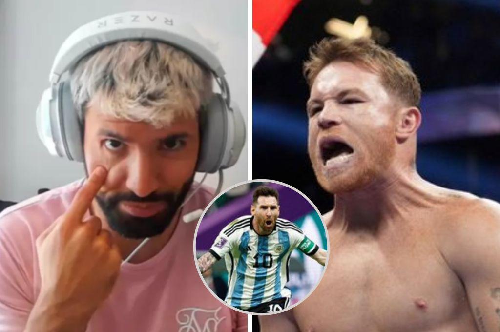 Kun Agüero explota contra Canelo Álvarez y sale en defensa de Messi: Explica por qué la camisa estaba en el suelo