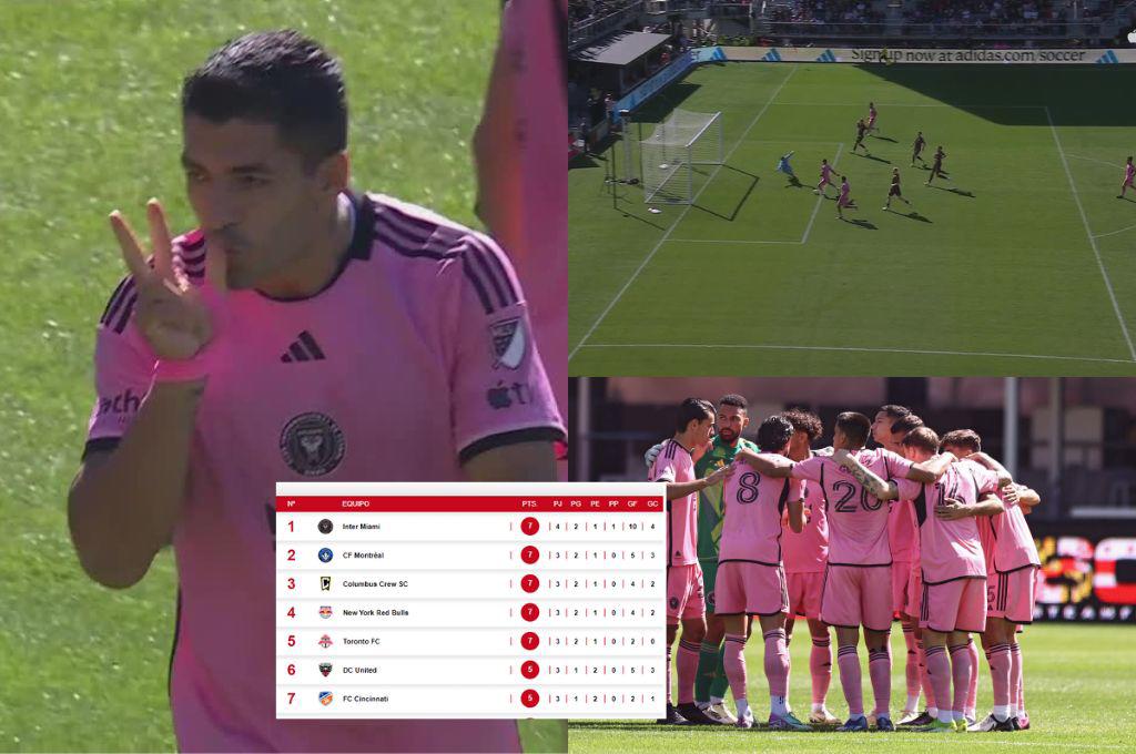 ¡Sin Messi también se puede! Con doblete de Suárez, el Inter Miami venció al DC United: así va la tabla de posiciones de la MLS