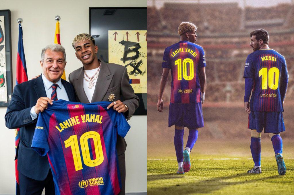 Lamine Yamal impacta a Barcelona con la frase que nadie sobre Lionel Messi: El '10' viene de...
