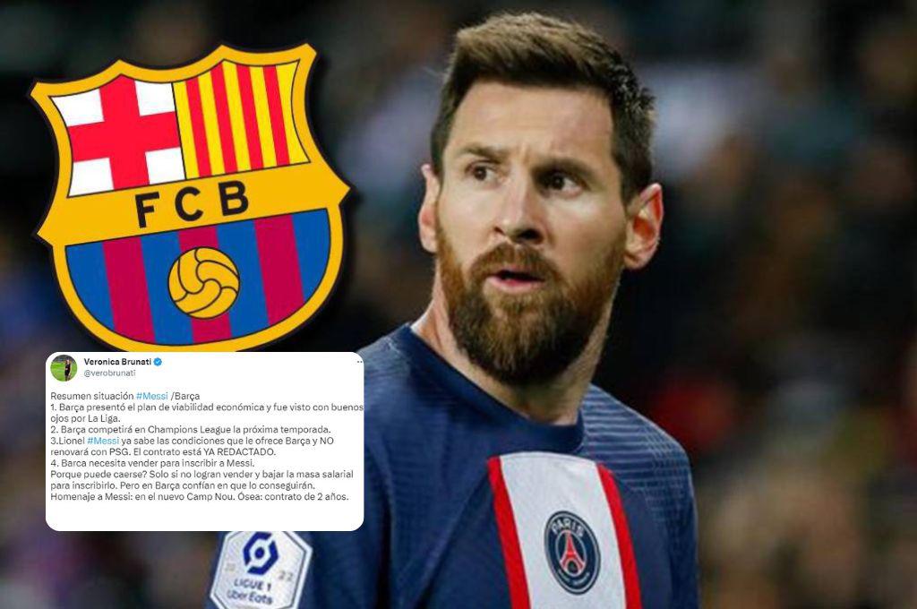 Anuncia la bomba: “Messi sabe las condiciones que ofrece Barcelona y no renovará con PSG; el contrato está redactado”