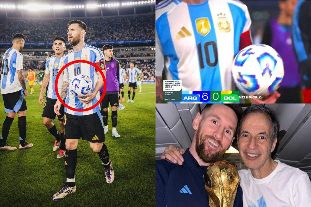 El motivo por el que Messi no se llevó la pelota tras el hattrick con Argentina: quién la tiene y el mensaje de Antonela