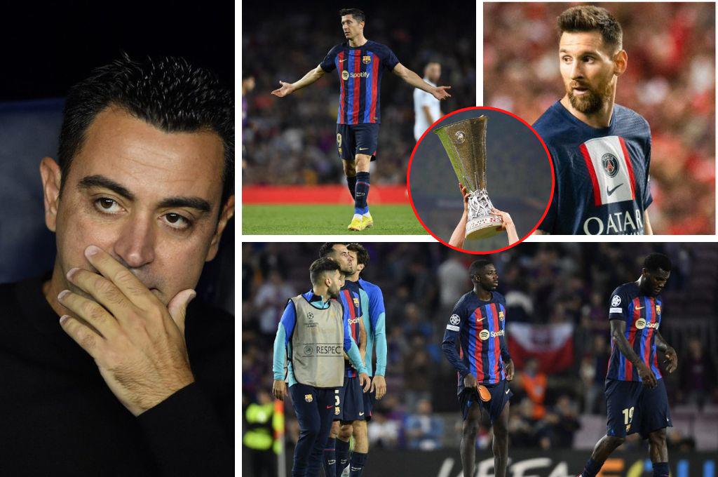 La decisión con Xavi, los grandes señalados y el doloroso gesto de Messi tras la debacle de Barcelona en Champions