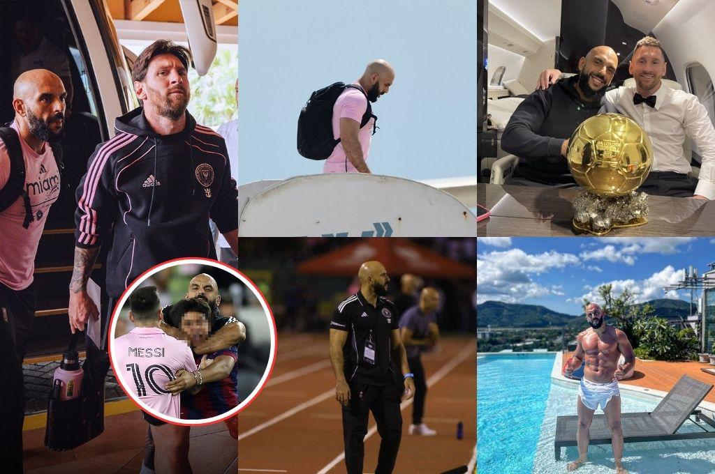 El tremendo salario de Yassine Cheuko, guardaespaldas que cuidó de Messi en Honduras: la foto que se volvió viral en San Pedro Sula