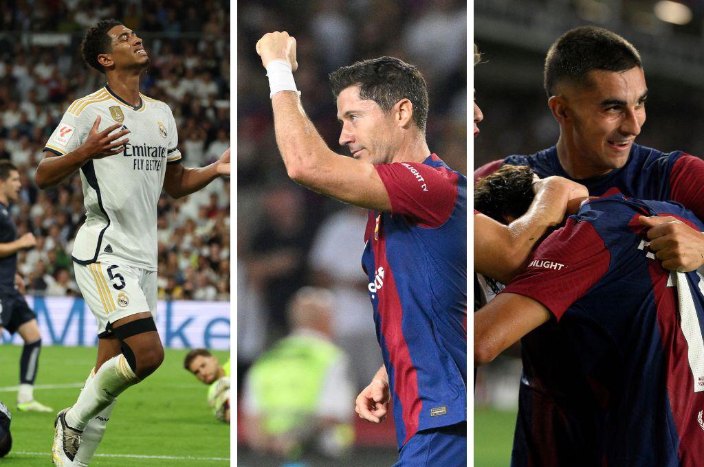 Así quedó la tabla de goleadores de la Liga de España tras la fecha 5: Bellingham no anotó, pero sigue de líder ¿Y Lewandowski?