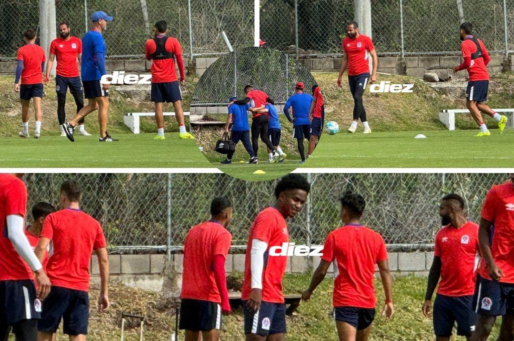 Futbolistas de Olimpia se lesiona en pleno entrenamiento, la preocupación de Espinel; así fue tratado por el cuerpo médico