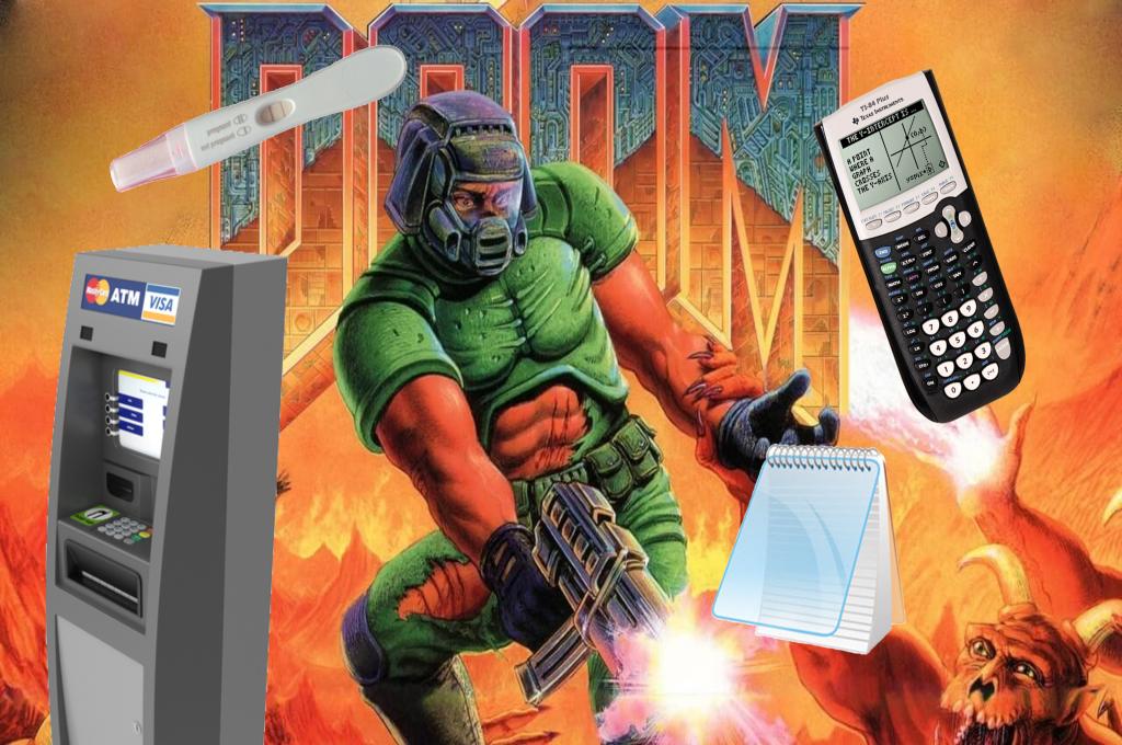 Top 10 lugares de locura en los que se ha logrado reproducir y jugar el clásico Doom de 1993
