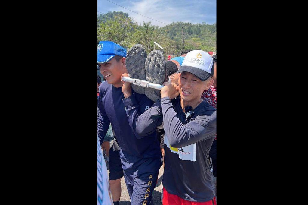 Desmayados y apoyo total del pueblo hondureño: Así va la ruta de 250 KM de Shin Fujiyama para construir una escuela en la UNAH