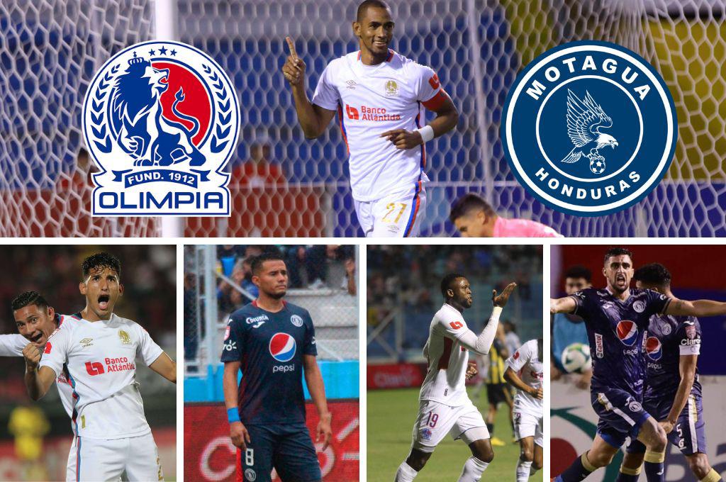 Los jugadores actuales con más goles en la historia de los clásicos entre Olimpia y Motagua ¿Quién es el más letal?