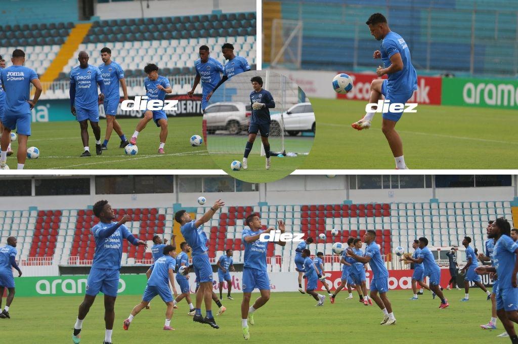 ¿Nuevo fichaje? Con los guantes puestos; así es el nuevo integrante que tuvo Motagua en su entreno previo a enfrentar al CAI