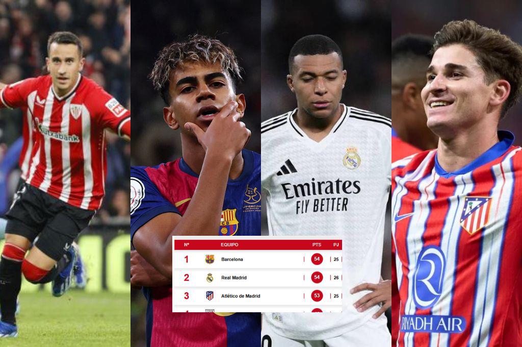 Nuevo líder tras tropiezo del Real Madrid y Barcelona festeja: así quedó la tabla de posiciones de LaLiga de España