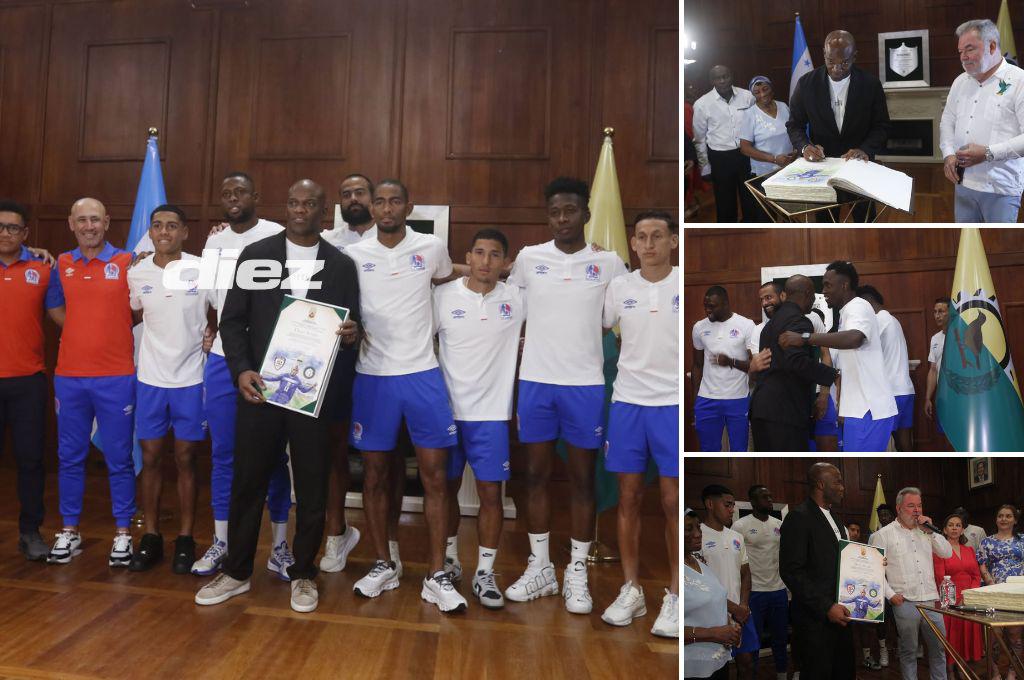 Así fue el homenaje a David Suazo en San Pedro Sula: firma de un libro histórico y llegaron los jugadores del Olimpia