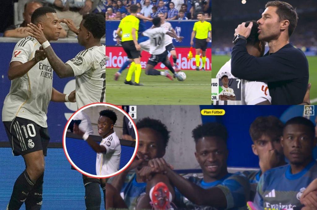 Mbappé le cerró la boca a Vinicius, el jugador que salió enojado con Xabi y la polémica que reclama el Oviedo ante Madrid