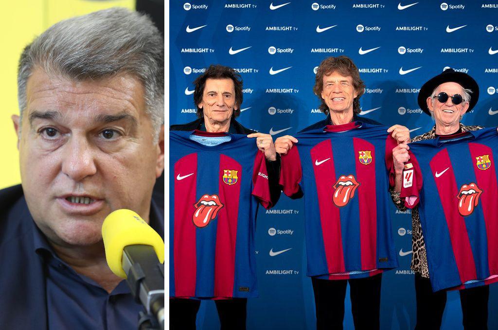Laporta revela cómo terminará el caso Negreira y Barcelona usará camisa de los Rolling Stones contra Real Madrid