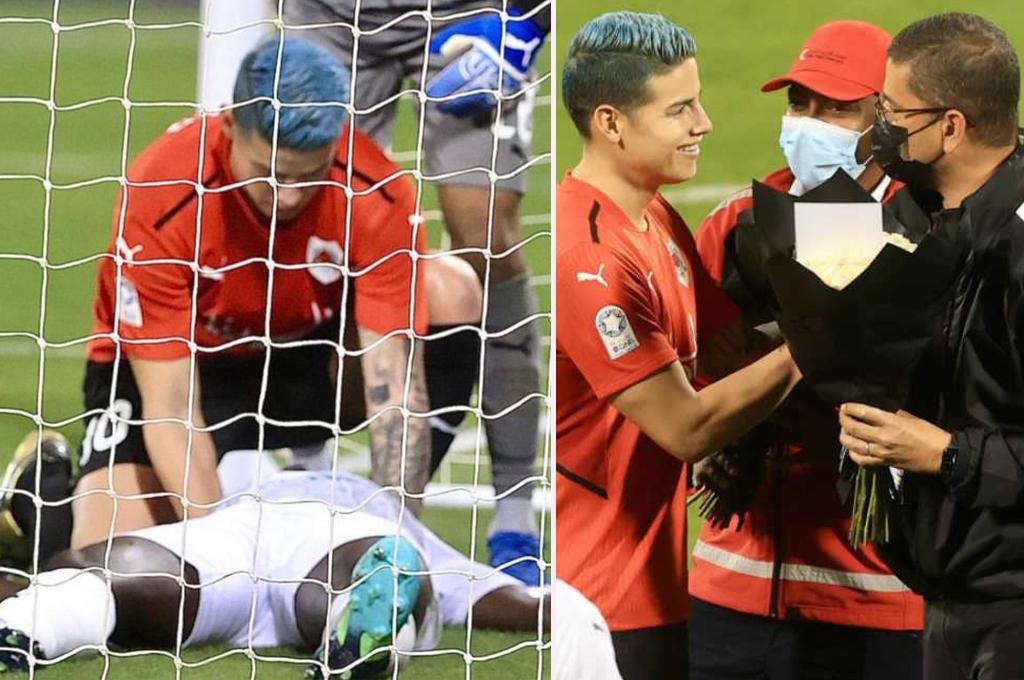 ¡James Rodríguez salvó la vida de Coulibaly, el futbolista que se derrumbó en la liga de Qatar!