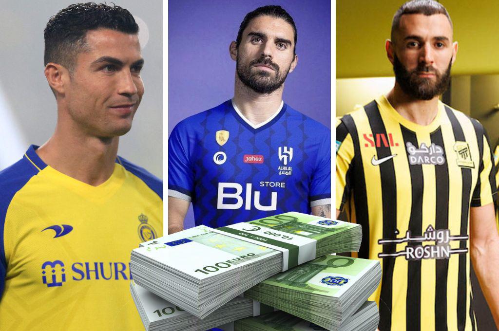 Benzema sorprende a Cristiano Ronaldo: Salen a la luz los extravagantes salarios de los futbolistas en Arabia Saudita