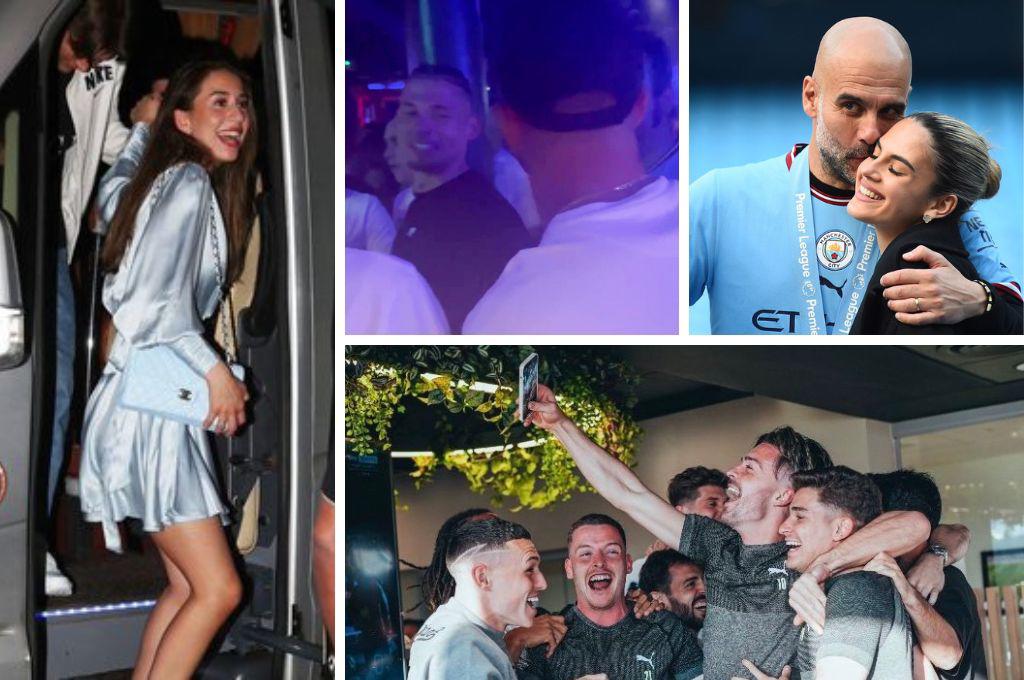 La loca fiesta del City: Haaland en pijama con su novia, Julián pone ebrio a Grealish y la hija de Pep se roba las miradas