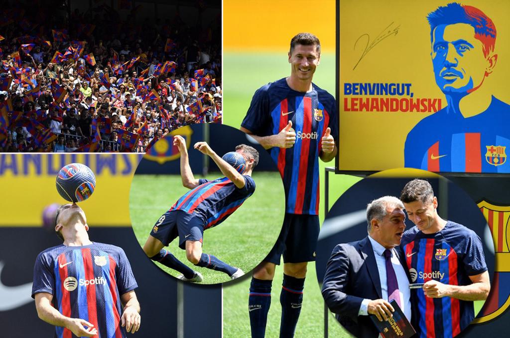 La presentación oficial de Lewandowski en el Camp Nou: su dorsal y qué lo motivó para fichar por el Barcelona
