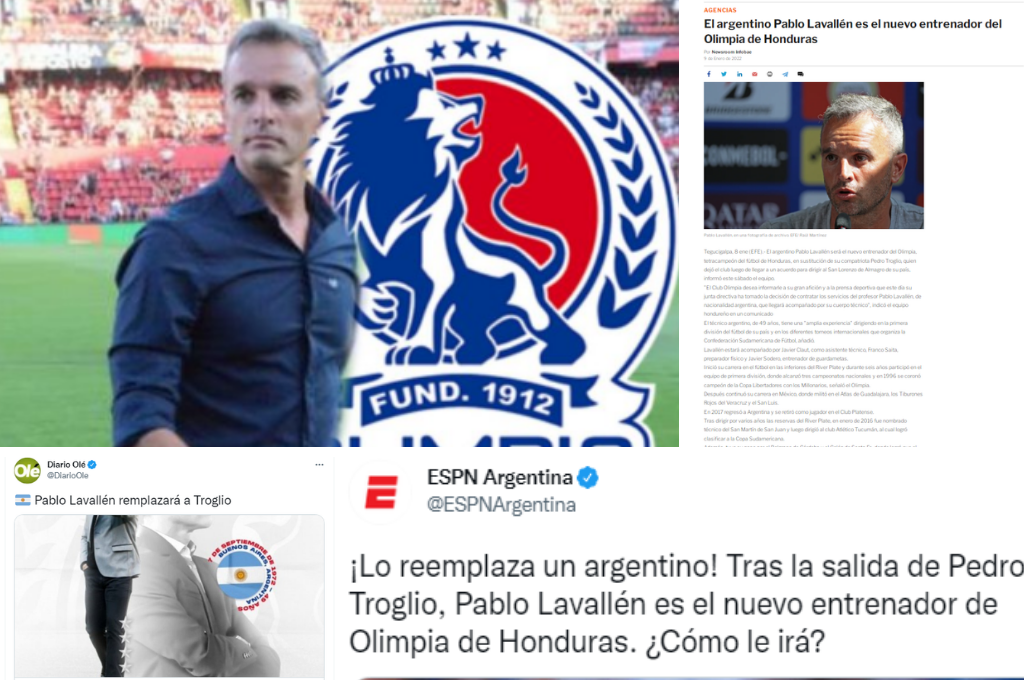 ¿Podrá conseguir el Penta? Así reaccionó la prensa de Honduras e internacional sobre la llegada de Pablo Lavallén a Olimpia