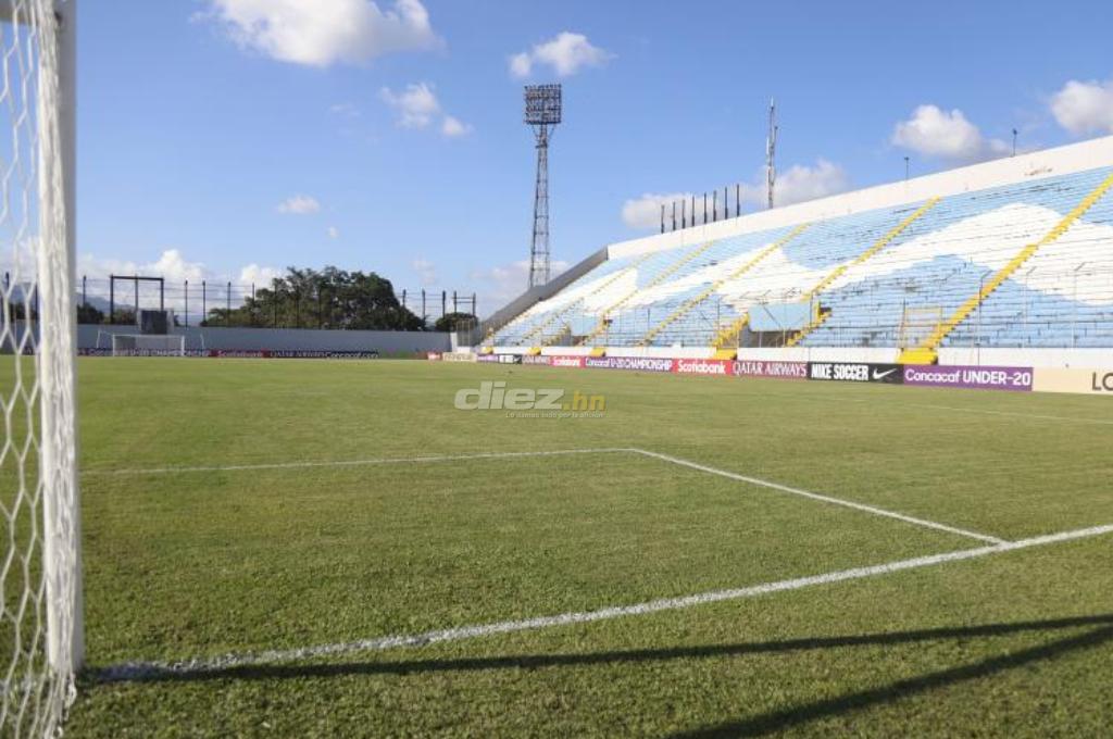 ¿Sigue dañado o en óptimas condiciones? Así luce el césped del estadio Morazán previo a los cuartos del Premundial Sub-20