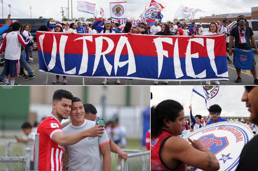 El gran ambiente en New Orleans por el partido amistoso entre Olimpia y Olancho FC; la Ultra Fiel armó la fiesta