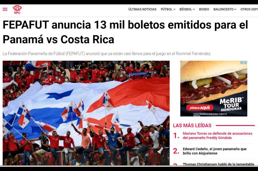 “Me encantaría un 6-0”, “lo que Dios quiera”: así reacciona la prensa de Panamá y Costa Rica previo al duelo de esta noche