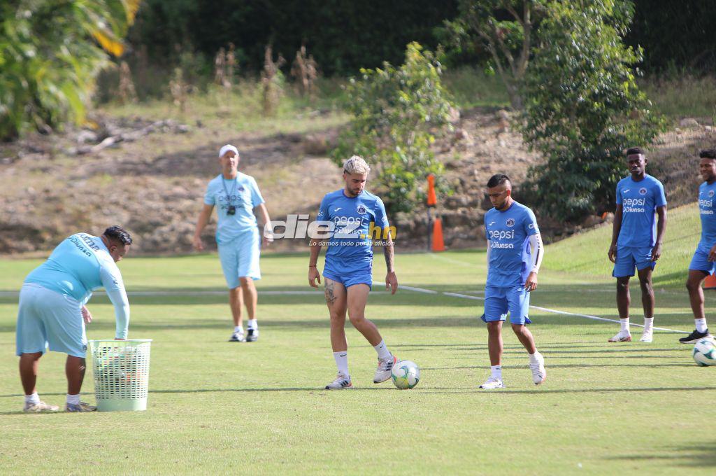 ¡Con nuevo fichaje y Auzmendi! Así fue el último entrenamiento de Diego Vázquez con Motagua previo a enfrentar al Olancho FC