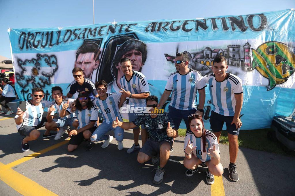 La carnita asada de los catrachos, el Lamborghini y la tremenda manta a Maradona: Ambientazo previo al Honduras vs Argentina