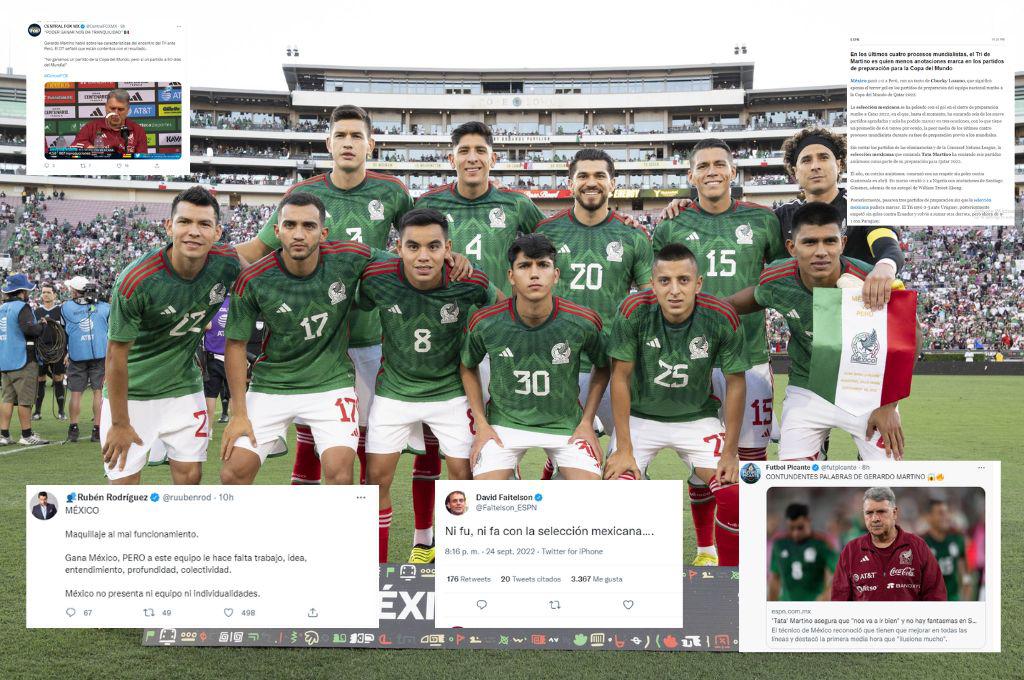 “Ni fu, ni fa”, “México con el peor registro de goles”; ¿Qué dijo Faitelson? sobre el triunfo sufrido de México ante Perú