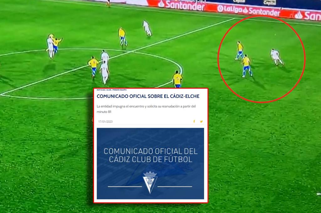 Escándalo en España: el Cádiz del Choco Lozano impugna el partido del Elche tras encajar gol en fuera de lugar