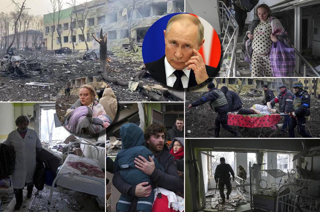 Desgarradoras imágenes: así fue el bombardeo ruso que destruyó un hospital materno-infantil en Ucrania; se reportaron muertos