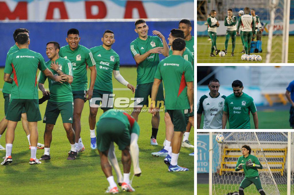 Así fue el entrenamiento de la selección de México en el estadio Nacional Chelato Uclés: Risas y con todas sus figuras