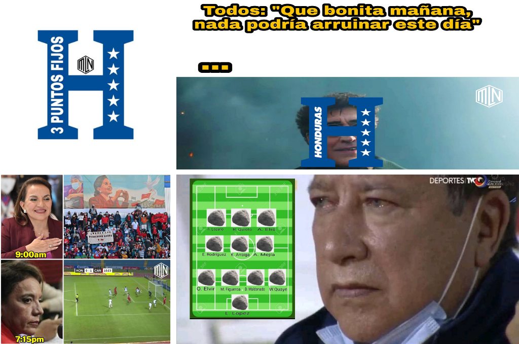 Honduras volvió a perder y estos son los despiadados memes que dejó la derrota contra Canadá en el Olímpico