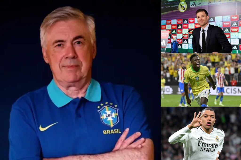 Ancelotti más sincero que nunca: el día que decidió irse y sus palabras a Mbappé: Mi Brasil va a jugar como el Real Madrid...