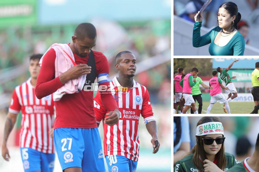 No se vio en TV: Las bellas mujeres en el Yankel, la tristeza de los jugadores del Olimpia y eufórico festejo de Marathón