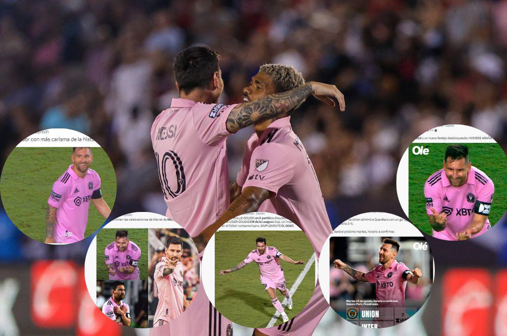“Messi come aparte de CR7 y Pelé” “Spider-Messi”: así reacciona la prensa tras el pase a semis del Inter Miami en la Leagues Cup