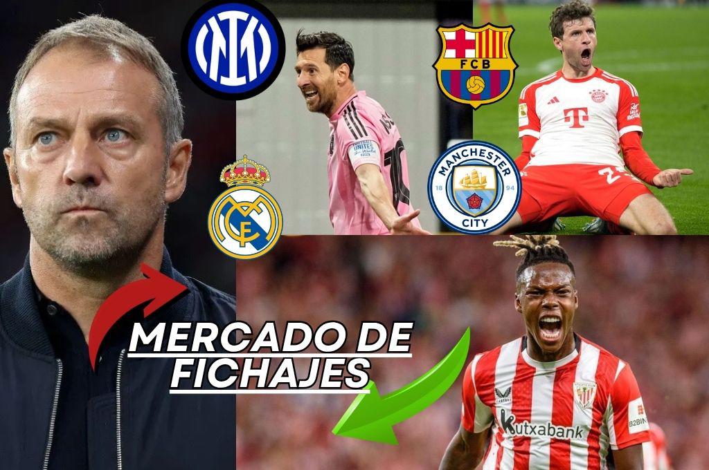 Tremenda barrida de Flick en el Barcelona, el nuevo rival de Messi en la MLS y Bilbao encontró el reemplazo de Nico Williams