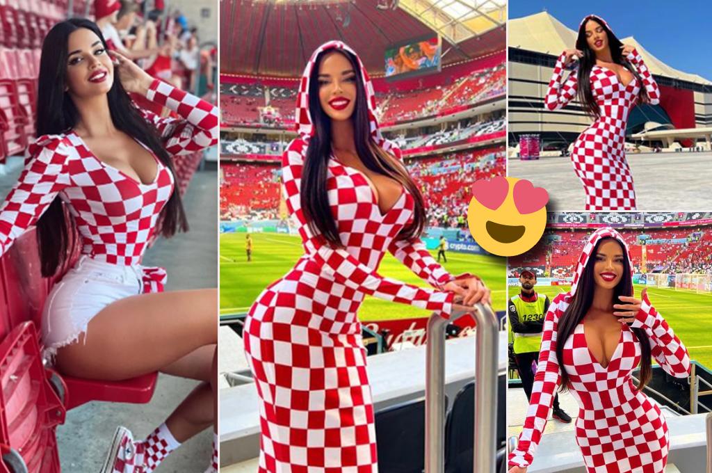 Así es la infartante modelo croata que desafía las normas de Qatar en el Mundial: ‘‘Esto es un desastre’’
