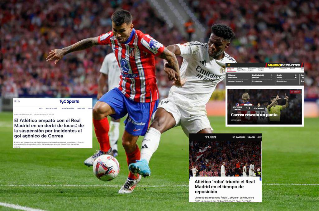 Lo que dice la prensa mundial sobre el polémico Real Madrid vs Atlético: “Escándalo y el derbi de los mecheros”