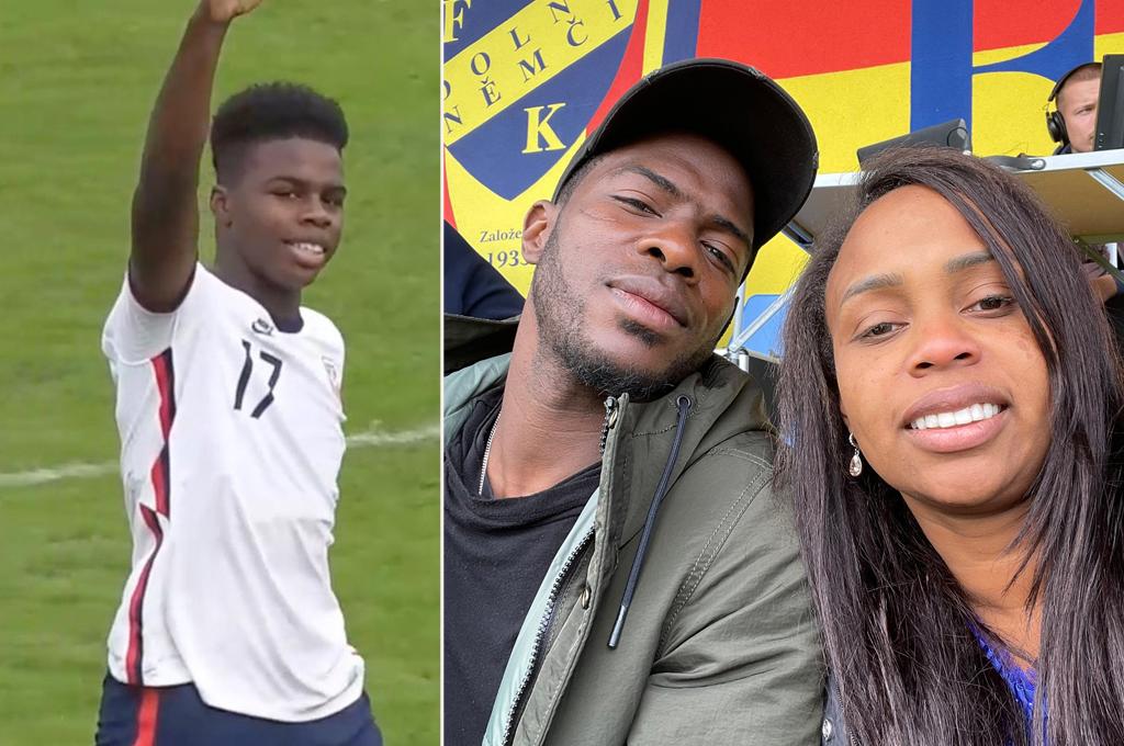 Madre de Keyrol Figueroa reacciona luego del primer tanto que marcó el delantero con la Sub-17 de Estados Unidos