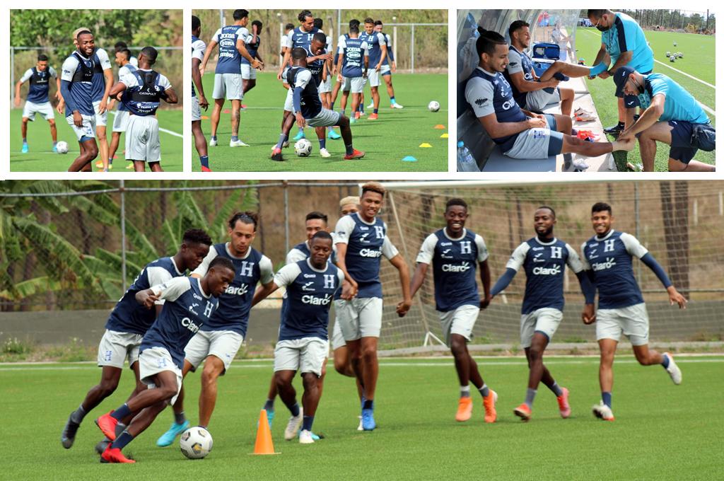 ¡Risas  y buen ambiente! Honduras completó su segundo día de trabajo en microciclo de cara al cierre del octagonal