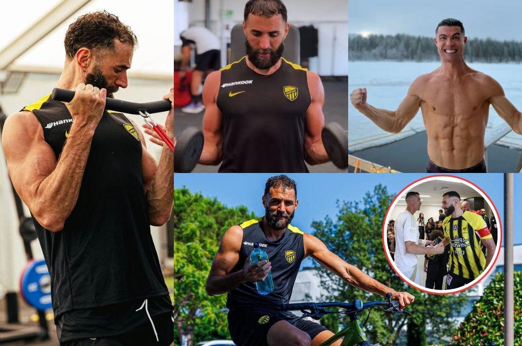 ¡Irreconocible! El impactante cambio físico de Benzema y lo comparan con Cristiano Ronaldo: ¿Qué le ha pasado?”