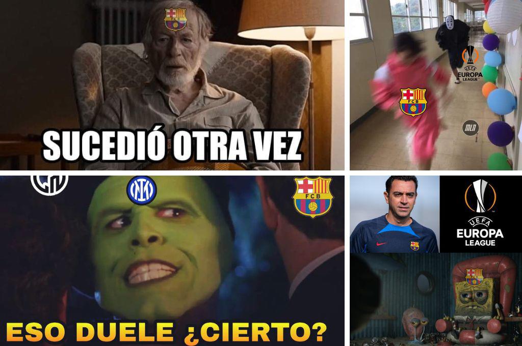 Gracias al Inter: Barcelona jugará otra vez la Europa League y los memes hacen pedazos a Xavi y sus jugadores