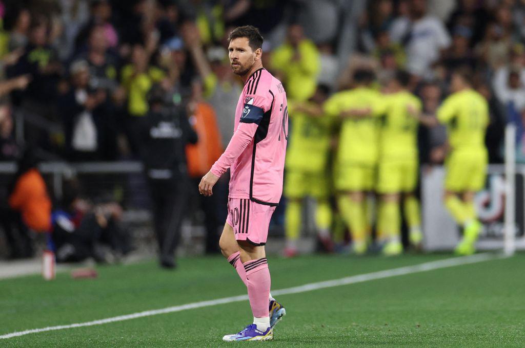 El primer gol de Messi en la Concachampions con el Inter Miami y su bronca con jugador panameño del Nashville