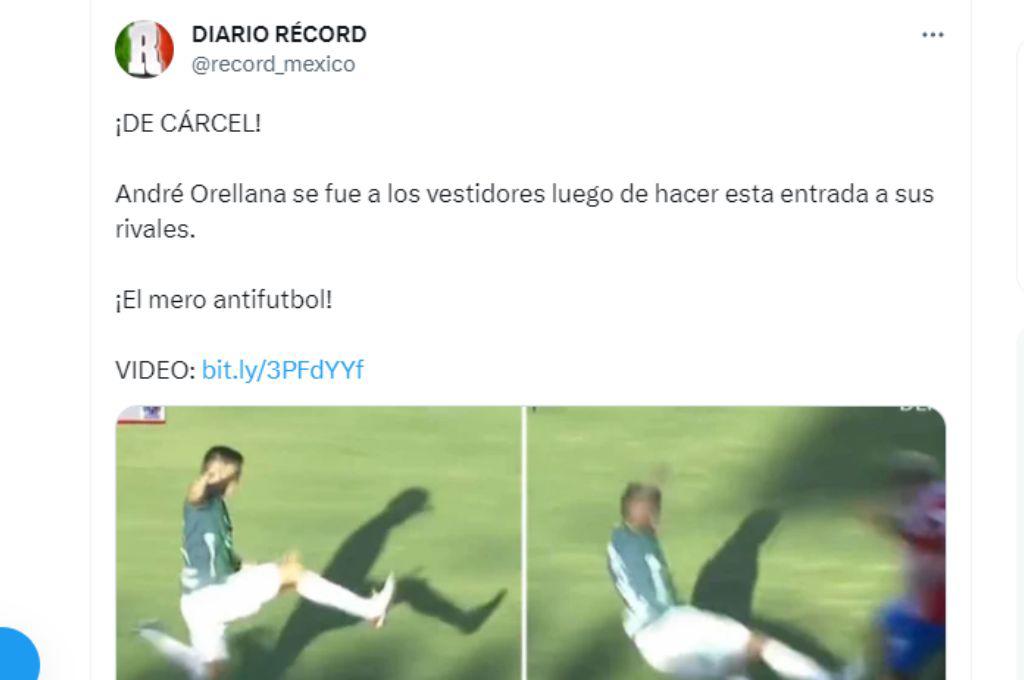 “Tremenda patada voladora”: Prensa internacional destaca la brutal entrada de André Orellana en el clásico Marathón vs Olimpia