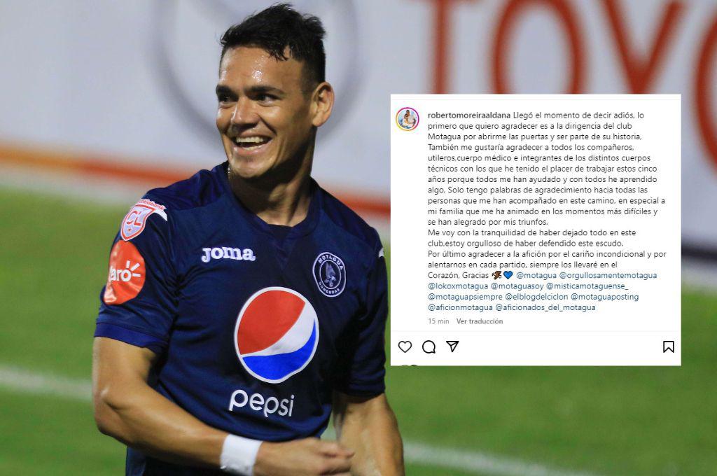 Roberto Moreira se despide de Motagua con emotivo mensaje: “Me voy con la tranquilidad de haber dejado todo”