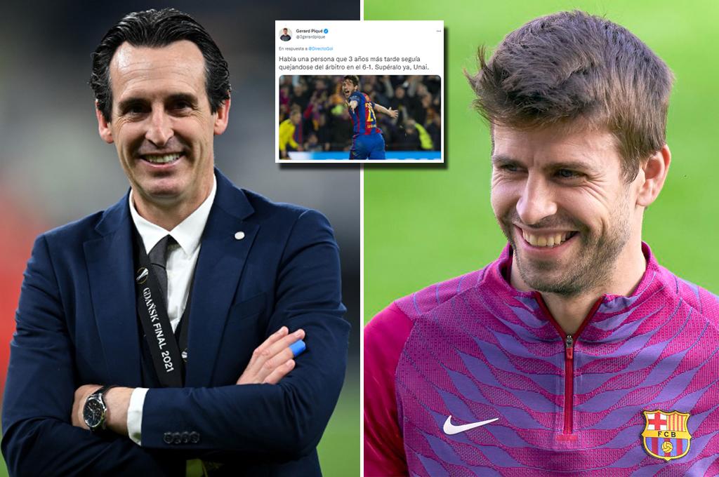Unai Emery carga contra Piqué y le pide no engañar a la gente; el defensor del  Barça le responde con duro recuerdo