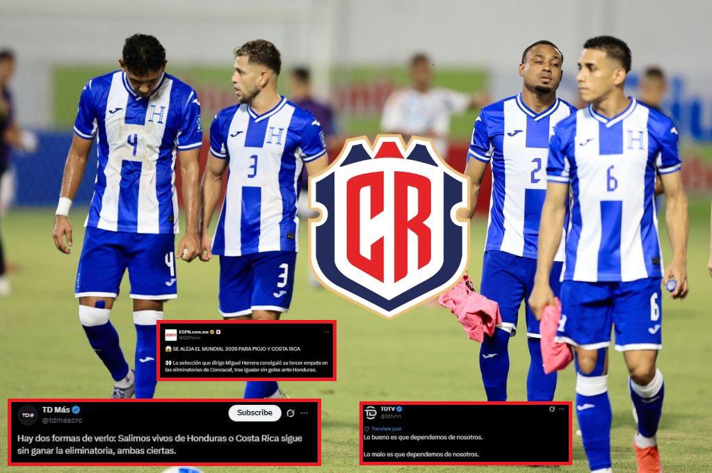 La queja de Costa Rica ante Concacaf y así reaccionó la prensa tras el empate de Honduras: El amuleto y Nos fallaron